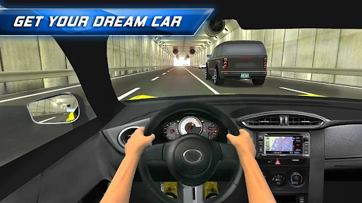 Racing in City Car Driving Game