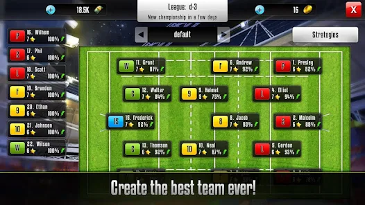 Rugby Manager Game