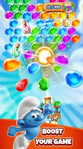 Smurfs Bubble Shooter Story Game