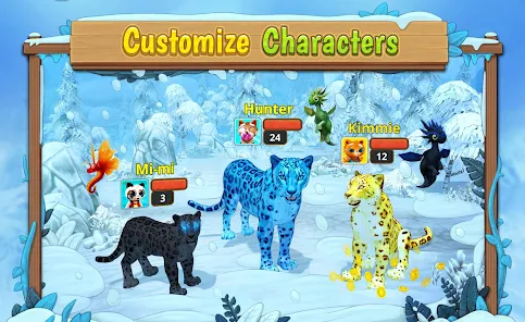 Snow Leopard Family Sim Online Game