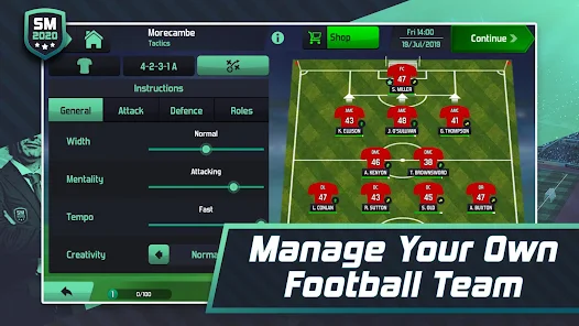 Soccer Manager 2020 Game