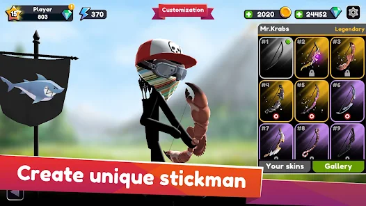 Stickman Archer online Game