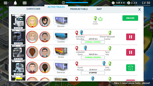 Virtual Truck Manager Game