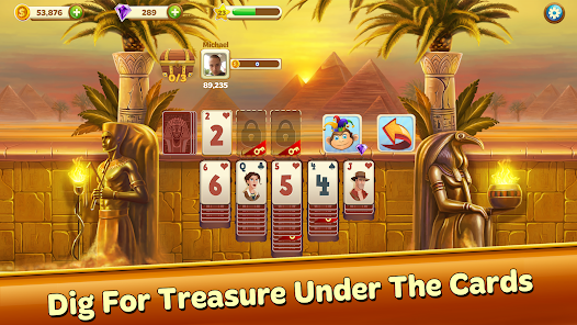 Similar Game of Solitaire Treasure Hunt