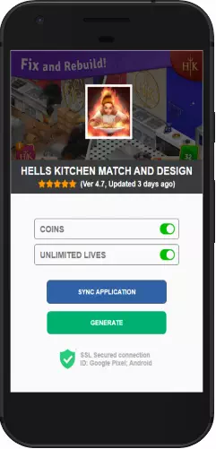 Hells Kitchen Match and Design APK mod hack